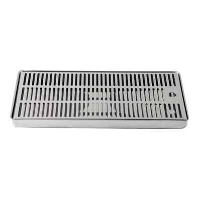 BieTal® Theken Tropfschale Tropfblech Tropfkasten Edelstahl 60x22x2,8cm 2-teilig