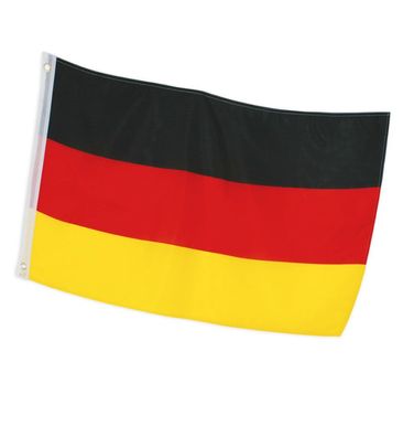 FRIES Flagge Deutschland Fan Fahne groß 90x150 Schwarz-Rot-Gold
