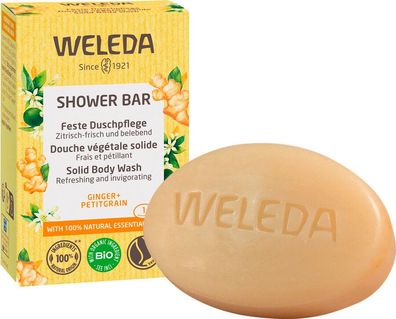 6x Weleda WELEDA Feste Duschpflege Ginger+Petitgrain 75g
