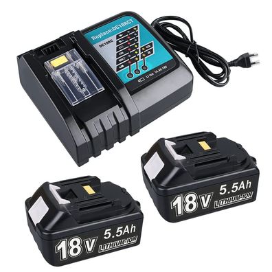 1 Ersatzakku Set 18V 2x 5,5Ah mit Ladegerät