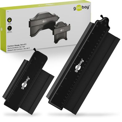 goobay Konturenlehre 2er Set 25 cm und 13 cm mit Feststeller Defekt