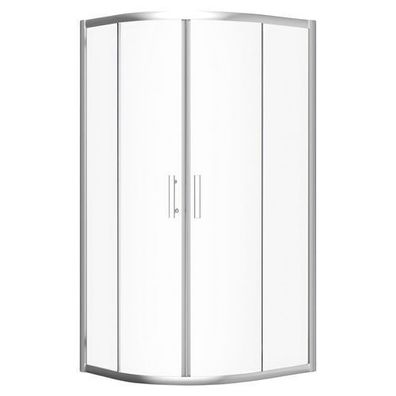 Duschkabine Viertelkreis HELA 80x80 190 cm Transparent Glas Eckdusche Runddusche