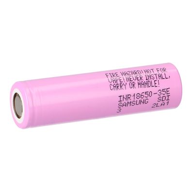 1000× Samsung INR18650-35E – 18650 Li-Ion 3,7 V 3500 mAh (Flat-Top, ungeschützt)