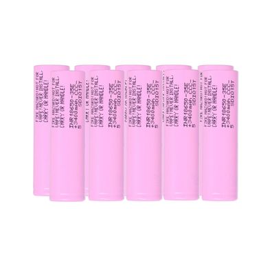 Samsung INR18650-35E – 10x 18650 Akku 3500 mAh 3,6 V (Li-Ion)