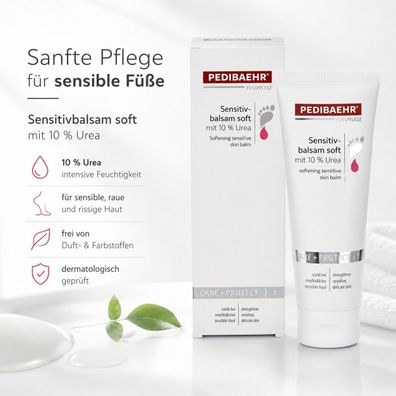 Pedibaehr Sensitivbalsam soft 10% Urea 125 ml Fußpflege Balsam