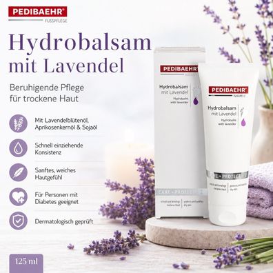 Pedibaehr Hydrobalsam mit Lavendel 125 ml Fußpflege trockene Haut