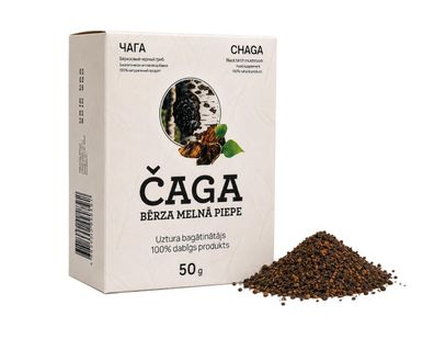 Chaga Pilz grob gemahlen Inonotus obliquus Mushroom Tee 50 g