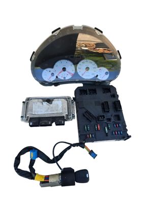 Peugeot 206 Motorsteuergerät Set 9647481580