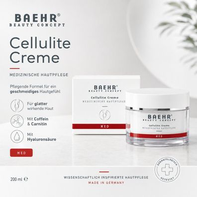 BAEHR BEAUTY Concept Cellulite Creme MED 200 ml Hautpflege