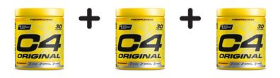 3 x Cellucor C4 Original (30 serv) Pineapple Head