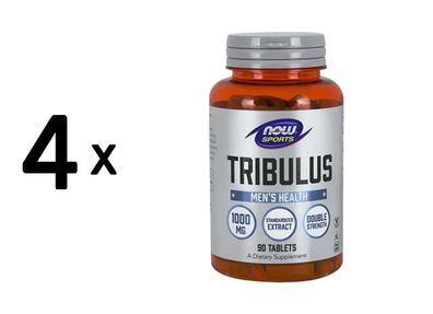 4 x Now Foods Tribulus 1000mg (90)