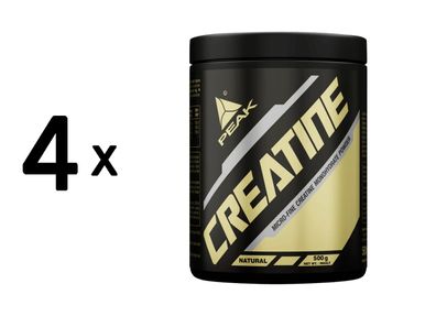 4 x Peak Creatine Monohydrate (500g)
