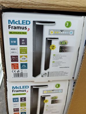 LED-Leuchte Framus P, 9 W, 4000 K, 635 lm, IP65