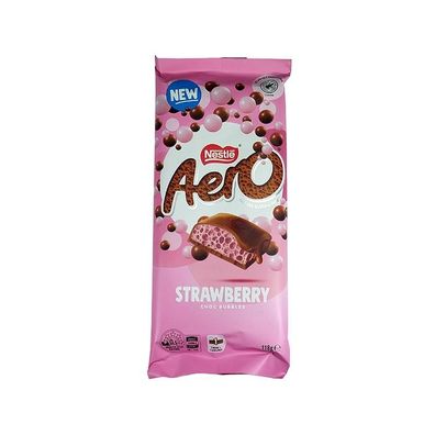Nestle Aero Bubbly Strawberry Luftschokolade - Import 118 g