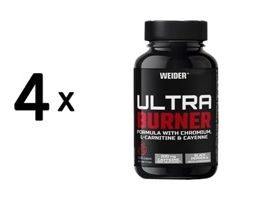 4 x Weider Ultraburner (120 Caps)
