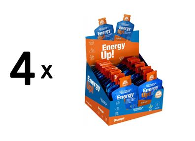 4 x Weider Victory Endurance Energy Up Gel (24x40g) Orange