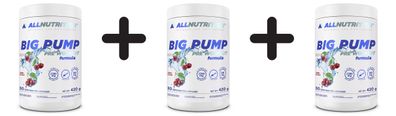 3 x Allnutrition Big Pump, Cherry - 420g