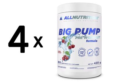 4 x Allnutrition Big Pump, Cherry - 420g