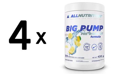 4 x Allnutrition Big Pump, Lemon - 420g