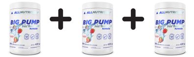 3 x Allnutrition Big Pump, Strawberry - 420g