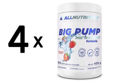 4 x Allnutrition Big Pump, Strawberry - 420g