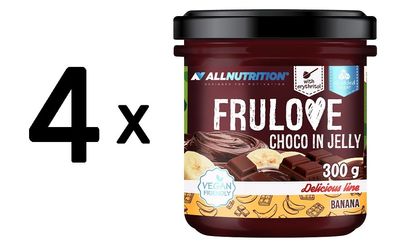 4 x Allnutrition Frulove Choco In Jelly, Banana - 300g