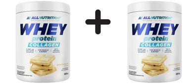 2 x Allnutrition Whey Protein Collagen, White Chocolate - 500g