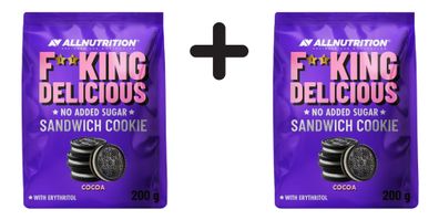 2 x Allnutrition Fitking Delicious Sandwich Cookie, Cocoa - 200g
