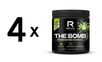 4 x Reflex Nutrition The Muscle Bomb, Sour Apple - 400g