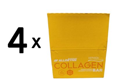 4 x Allnutrition Alldeynn Collagen Bar, Choco Mango Coconut - 24 x 40g