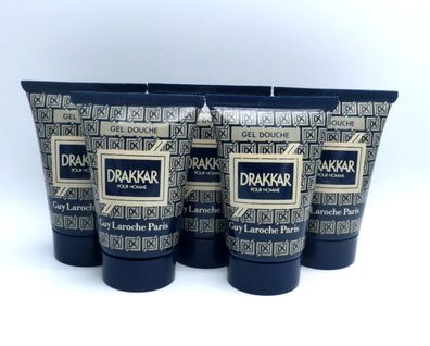 5x Guy Laroche Drakkar pour Homme - Gel Douche 5 x 30 ml (150 ml)
