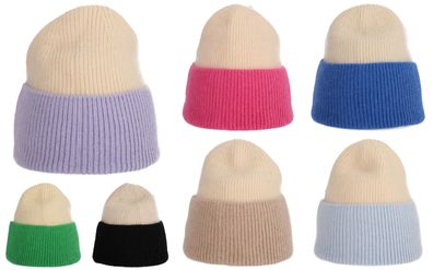 Wintermütze warm Winter Mütze Strick-Mütze Beanie-Mütze One-Size Herren Damen Unisex