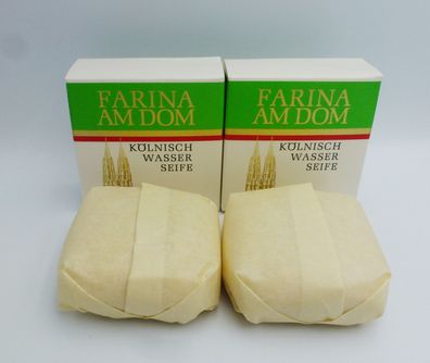 2 X Farina am Dom Kölnisch Wasser - Seife 2 x 80 g (Rarität)