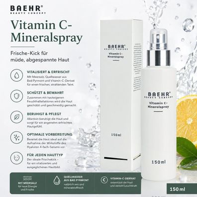 BAEHR BEAUTY Concept Vitamin C-Mineral-Spray 150 ml Gesichtsspray
