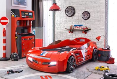 Cilek Biturbo Autobett Kinderzimmer (rot), 3-tlg