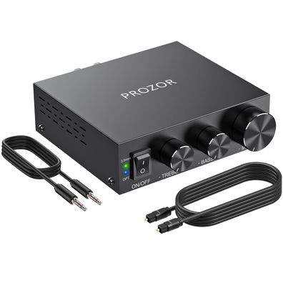 PROZOR Leistungsverstärker Desktop 100W+100W Audio Regallautsprecher-Verstärker