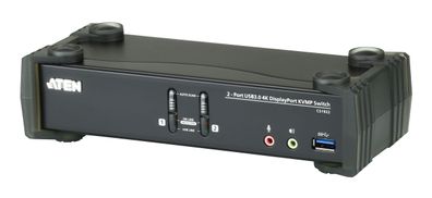 ATEN CS1922 2-Port USB 3.0 4K DisplayPort KVM Switch Defekt ohne Kabel