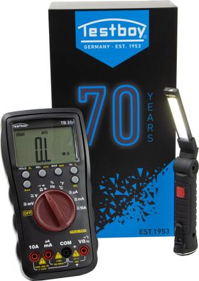 Testboy Jubi-Box 316 Black Edition Defekt Multimeter mit Light 150 Leuchte