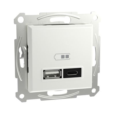 Schneider Electric Asfora USB-Ladestation Typ A C 45W Unterputz EPH2770421D