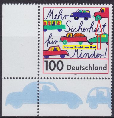 Germany BUND [1997] MiNr 1897 F6 ( * */mnh ) Plattenfehler