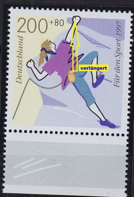 Germany BUND [1997] MiNr 1901 F3 ( * */mnh ) Sport Plattenfehler