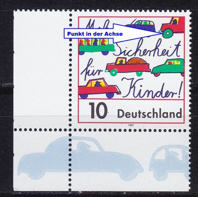 Germany BUND [1997] MiNr 1954 F6B ( * */mnh ) [01] Plattenfehler