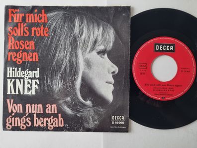 Hildegard Knef - Für Mich Soll's Rote Rosen Regnen 7'' Vinyl Germany