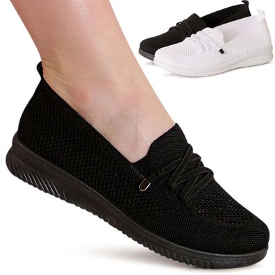 topschuhe24 3239 Damen Halbschuhe Sportliche Slipper