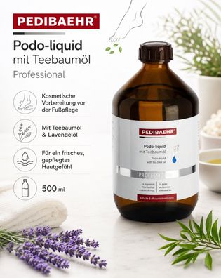 Pedibaehr Podo-liquid mit Teebaumöl 500 ml Fußpflege Professional