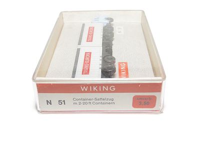 Wiking N 51 - Container-Sattelzug Trans-Europa - Spur N - 1:160 - Originalverpackung