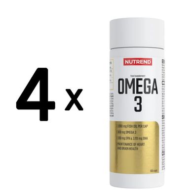 4 x Nutrend Omega 3 - 60 caps