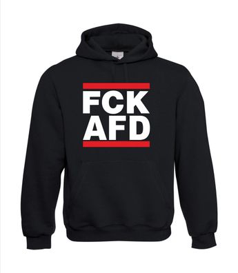 FCK AFD Anti Afd Antifa Punk I Sprüche I Fun I Lustig bis 5XL I Herren Hoodie