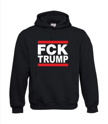 FCK TRUMP Anti Donald Fuck Gegen Tru I Sprüche I Fun I Lustig bis 5XL I Herren Hoodie