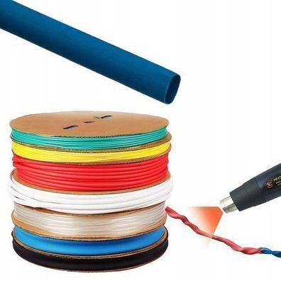 Rosfix Schrumpfschlauch Blau 22mm 1m – 2:1 Ratio | 1000V, -30 125°C